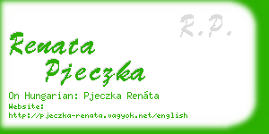 renata pjeczka business card